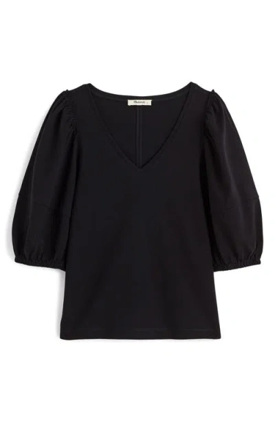 MADEWELL MADEWELL PUFF SLEEVE V-NECK T-SHIRT