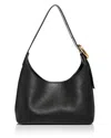 Madewell Puffy Buckle Leather Shoulder Bag In True Black