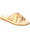 MADEWELL MADEWELL PUFFY WOVEN LEATHER SLIDE