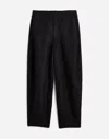 Madewell Pull-on Barrel Pants In Jet Black