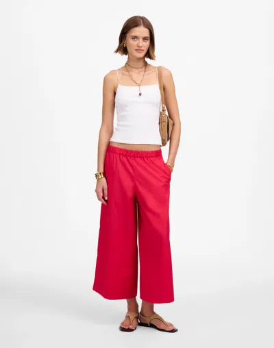 Madewell Pull-on Culottes In Red