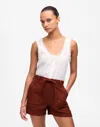 Madewell Pull-on Drawstring Shorts In Henna