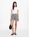 Madewell Pull-on Drawstring Shorts In Navy White Stripe