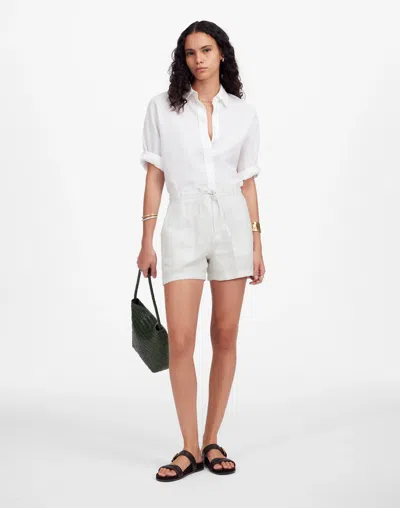 Madewell Pull-on Drawstring Shorts In White