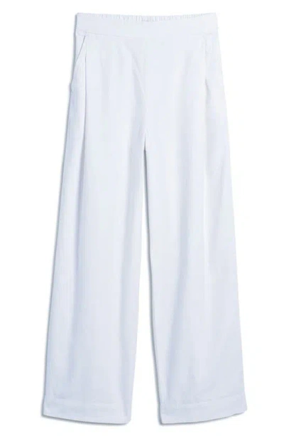 Madewell Pull-on Straight Leg Crop Pants In Eyelet White