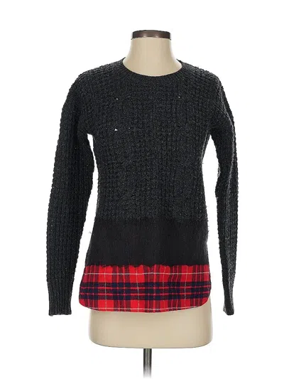 Pre-owned Madewell Pullover Sweater In Black