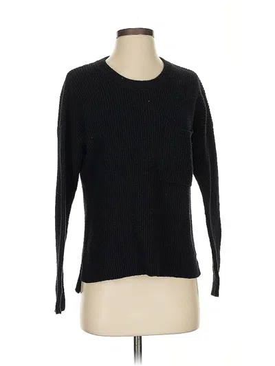 Pre-owned Madewell Pullover Sweater In Black