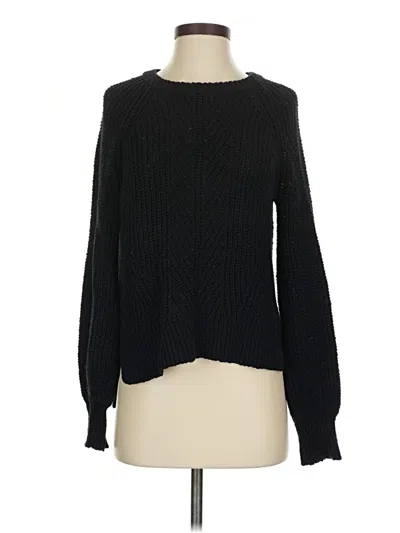Pre-owned Madewell Pullover Sweater In Black
