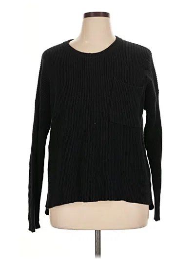 Pre-owned Madewell Pullover Sweater In Black