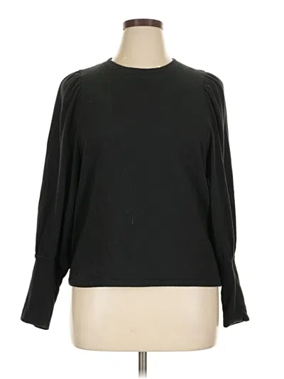 Pre-owned Madewell Pullover Sweater In Black