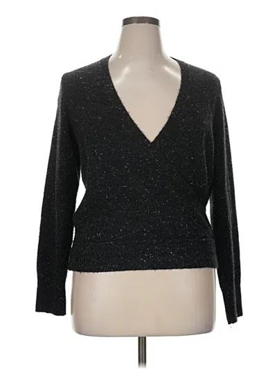 Pre-owned Madewell Pullover Sweater In Black