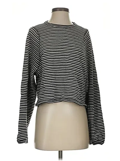 Pre-owned Madewell Pullover Sweater In Black
