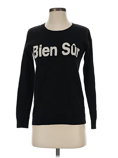Pre-owned Madewell Pullover Sweater In Black