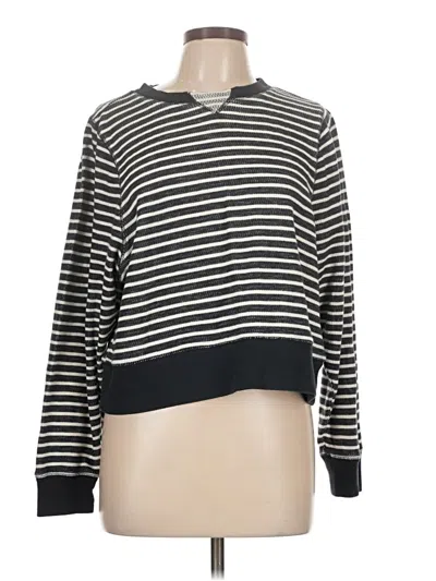 Pre-owned Madewell Pullover Sweater In Black