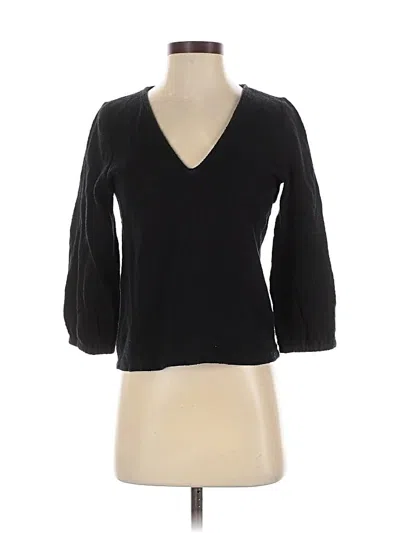 Pre-owned Madewell Pullover Sweater In Black