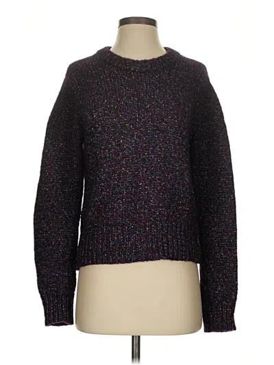 Pre-owned Madewell Pullover Sweater In Black