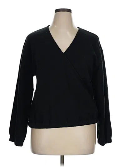 Pre-owned Madewell Pullover Sweater In Black