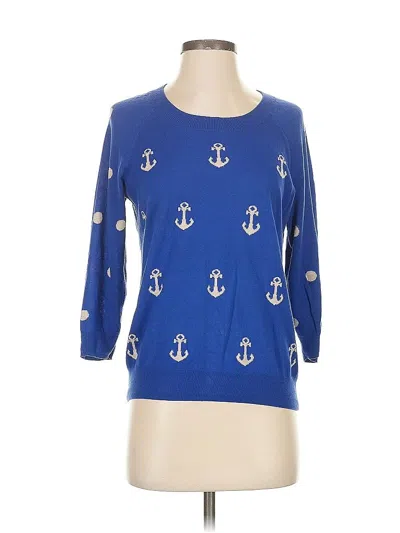 Pre-owned Madewell Pullover Sweater In Blue