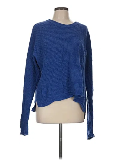 Pre-owned Madewell Pullover Sweater In Blue