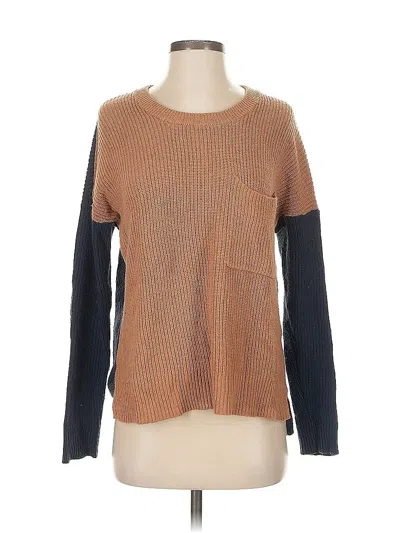 Pre-owned Madewell Pullover Sweater In Brown