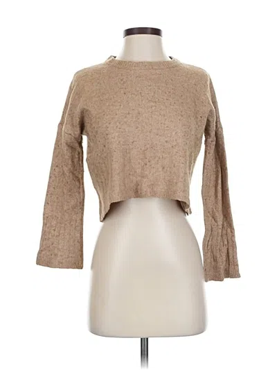 Pre-owned Madewell Pullover Sweater In Brown