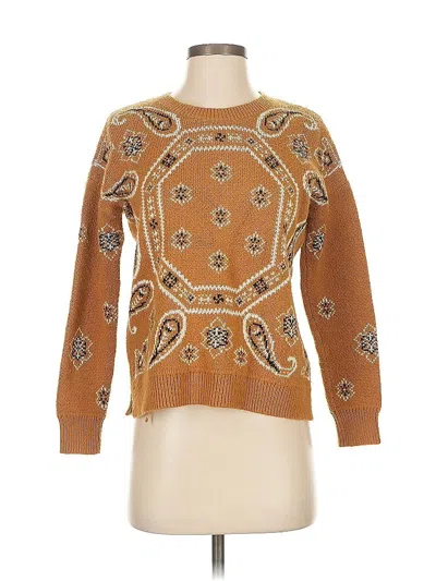 Pre-owned Madewell Pullover Sweater In Brown