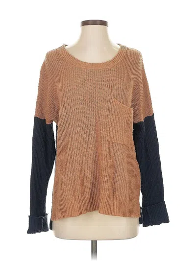 Pre-owned Madewell Pullover Sweater In Brown
