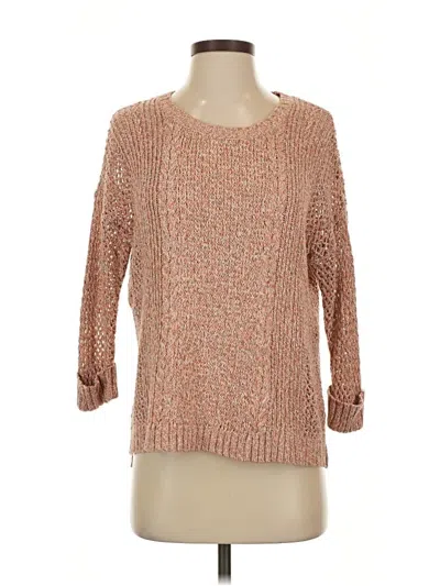 Pre-owned Madewell Pullover Sweater In Brown