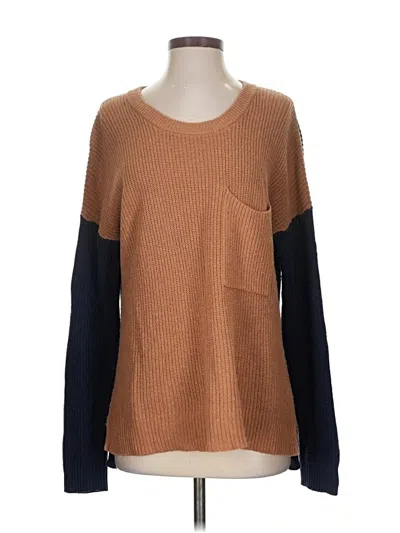 Pre-owned Madewell Pullover Sweater In Brown