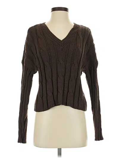 Pre-owned Madewell Pullover Sweater In Brown