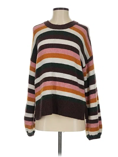 Pre-owned Madewell Pullover Sweater In Brown