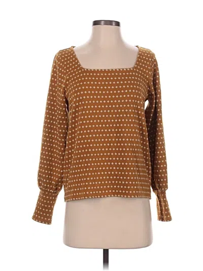 Pre-owned Madewell Pullover Sweater In Brown