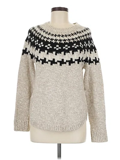 Pre-owned Madewell Pullover Sweater In Brown