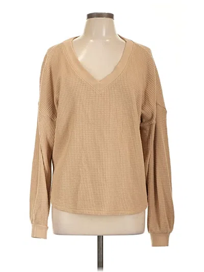 Pre-owned Madewell Pullover Sweater In Brown