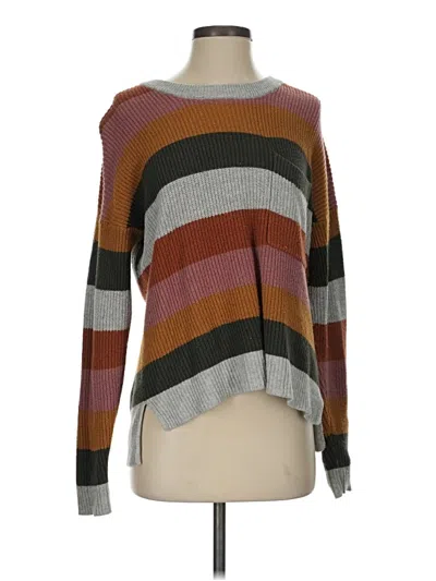 Pre-owned Madewell Pullover Sweater In Brown