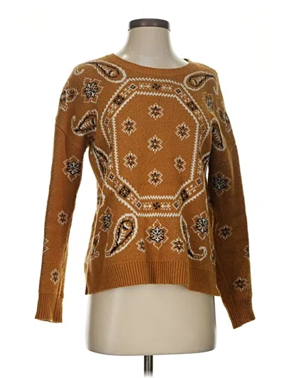 Pre-owned Madewell Pullover Sweater In Brown