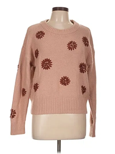 Pre-owned Madewell Pullover Sweater In Brown