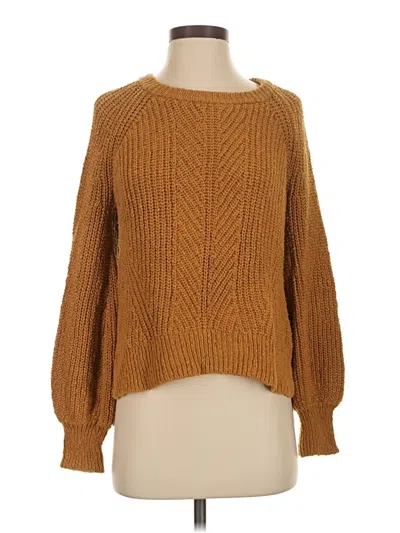 Pre-owned Madewell Pullover Sweater In Brown