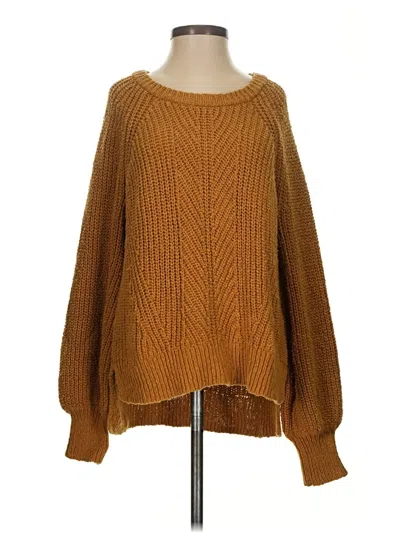 Pre-owned Madewell Pullover Sweater In Brown