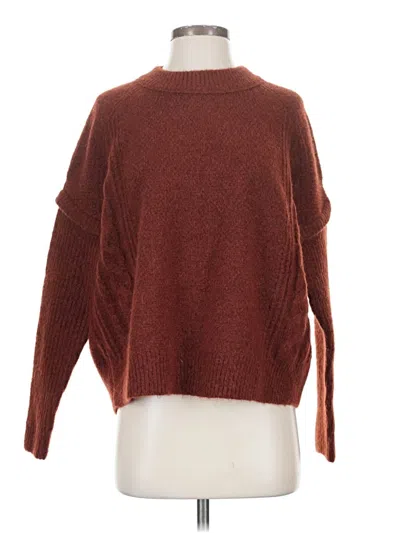 Pre-owned Madewell Pullover Sweater In Brown