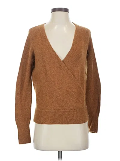 Pre-owned Madewell Pullover Sweater In Brown