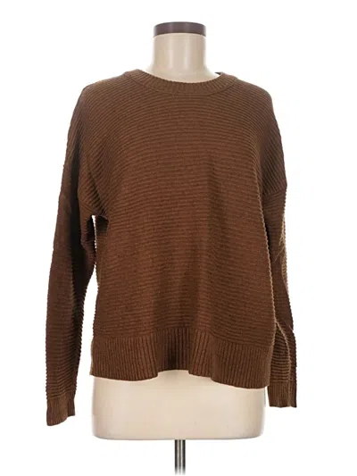 Pre-owned Madewell Pullover Sweater In Brown