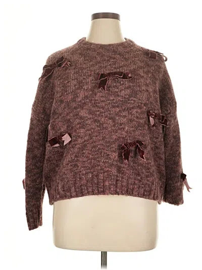 Pre-owned Madewell Pullover Sweater In Brown