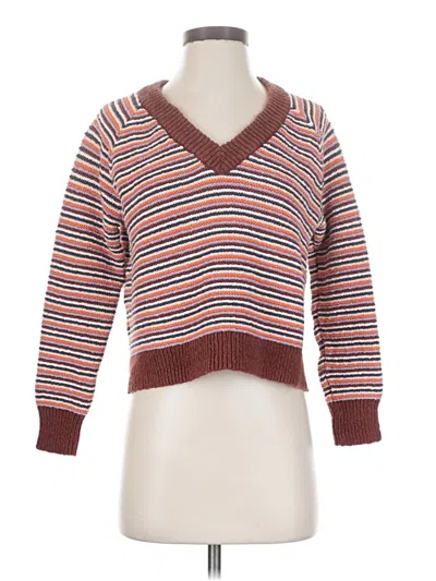 Pre-owned Madewell Pullover Sweater In Brown