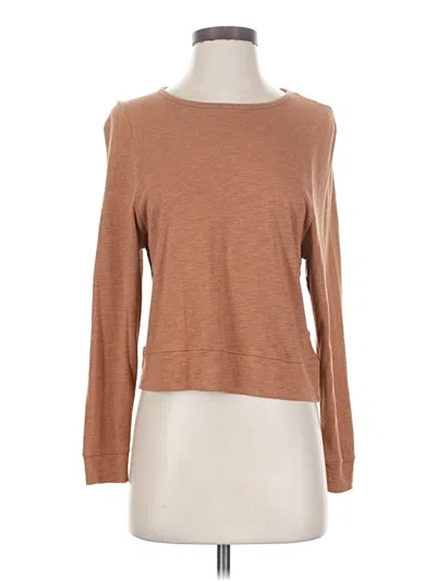 Pre-owned Madewell Pullover Sweater In Brown