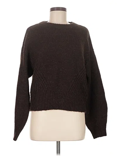 Pre-owned Madewell Pullover Sweater In Brown