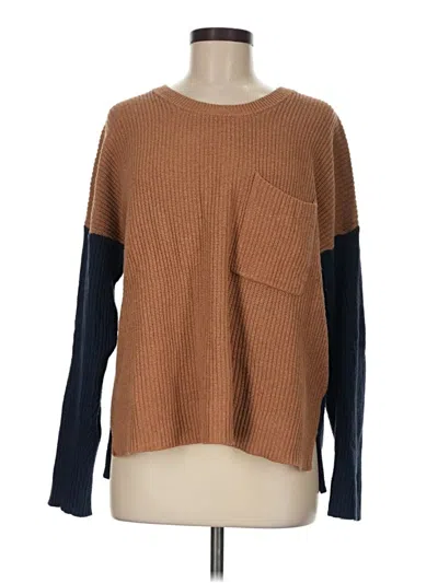 Pre-owned Madewell Pullover Sweater In Brown
