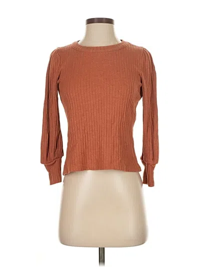 Pre-owned Madewell Pullover Sweater In Brown