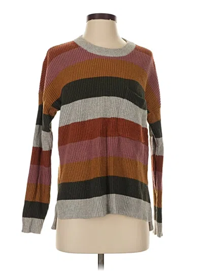 Pre-owned Madewell Pullover Sweater In Brown