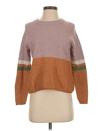 Pre-owned Madewell Pullover Sweater In Brown
